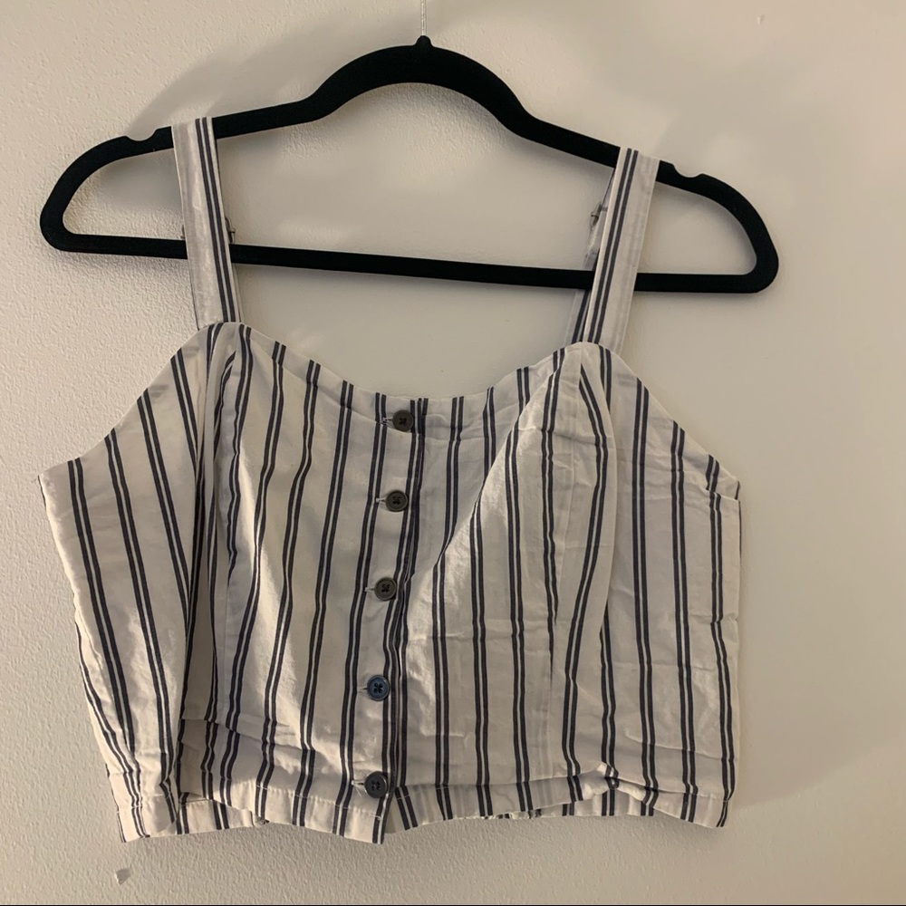 Kendall & Kylie button up crop top